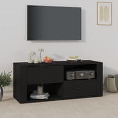 Vidaxl TV omarica črna 100x35x40 cm inženirski les