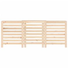 Vidaxl Pokrov za radiator 210x21x85 cm trdna borovina