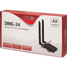 Inter-tech DMG-34 mrežna kartica, 1800 Mbps, WIFI6+BT5.2 (88888166)
