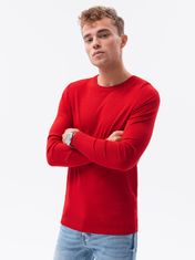 OMBRE Moški pulover Francesco temno rdeča XL