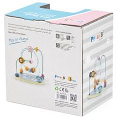 Viga Toys PolarB Montessori izobraževalni leseni labirint s prepletanjem