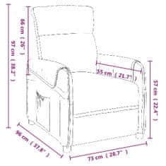 Vidaxl Masažni naslanjač sivo umetno usnje