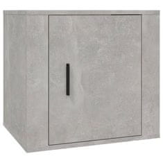 Vidaxl Nočna omarica 2 kosa betonsko siva 50x39x47 cm