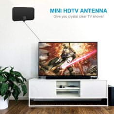 Cool Mango Notranja digitalna antena za tv omogoča dostop do brezplačnih lokalnih programov, televizijski sprejemnik omogoča ogled kanalov brez zunanjih anten in kabelskih povezav, 25 x 25 x 1 cm - Tvantena