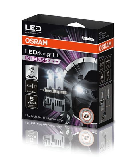 Osram LED ŽARNICE H4/H19 LEDriving HL INTENSE 64193DWINT-2HFB 12V P43t HCB