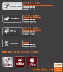 Osram ŽARNICA HALOGEN H7 NIGHT BREAKER LASER 64210NL 12V 55W PX26d