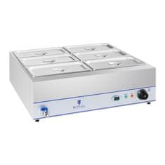 Royal Catering Grelnik vode s pipo 6 x GN 1/3 2000W 230V Royal Catering