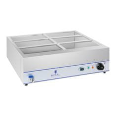 Royal Catering Grelnik vode s pipo 6 x GN 1/3 2000W 230V Royal Catering