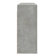 Vidaxl Stenska omarica betonsko siva 80x33x80 cm inženirski les