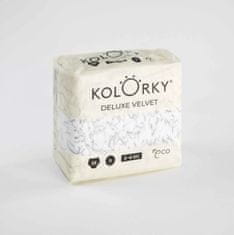 KOLORKY DELUXE VELVET Eko plenice za enkratno uporabo z žametno površino S (3-6 kg) 25 kosov