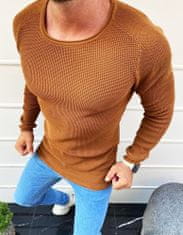Dstreet Moški pulover čez glavo Marginado kamela XL