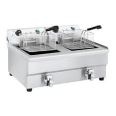 Royal Catering Dvokomorni cvrtnik z 230V 2x16L pipami