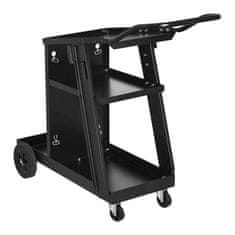 NEW Varilni voziček jekleni delavniški voziček s 3 policami nosilnost do 75 kg