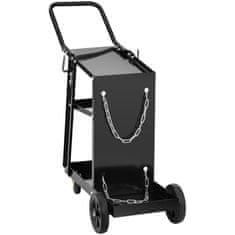 NEW Varilni voziček z držalom za plinsko jeklenko 3 police z ročajem do 80 kg