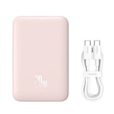 BASEUS Powerbank Magnetic Mini 10000mAh 20W (roza)