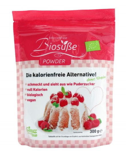 Biosüße BIO eritritol v prahu sladilo 300g