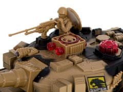 Ikonka RC Big War Tank 9995 velik 2,4 GHz pesek