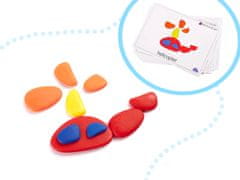 WOWO Creative Coloured Stones Montessori Puzzle - sestavljanka Montessori z ustvarjalnimi barvnimi kamni