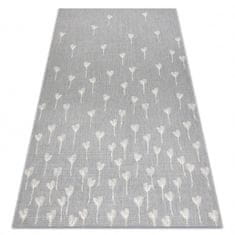 eoshop Preproga FLAT 48779/637 Flowers- Grey KREM ( - Velikost: 120x170 cm)