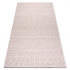 eoshop Preproga FLAT 48603/526 Obročki - KREM roza ( - Velikost: 80x150 cm)