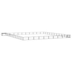 Vidaxl Pasja ograda s 44 paneli črna 100x50 cm prašno barvano jeklo