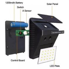 Zunanja solarna LED 20 svetilka s senzorjem