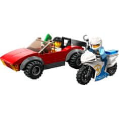 LEGO City 60392 Preganjanje s policijskim motorjem