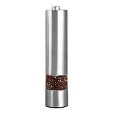Električni mlinček za poper ali sol - srebrn