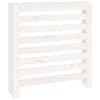 Vidaxl Pokrov za radiator bela 79,5x19x84 cm trdna borovina