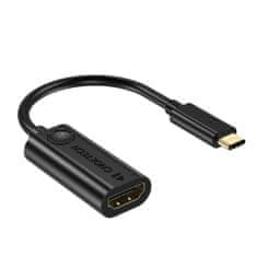 Choetech adapter HUB USB Type C Thunderbolt 3 (moški) do HDMI 2.0 4K@60Hz (ženski) črn (HUB-H04BK)
