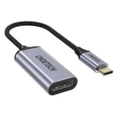 Choetech enosmerni adapterski kabel iz USB tipa C (moški) v Display Port (ženski) 4K 0,2 m siv (HUB-H11)