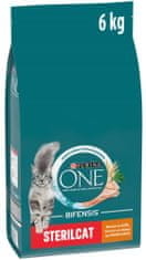 Purina ONE One hrana za odrasle mačke Sterilcat, piščanec s pšenico, 6 kg