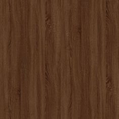 Vidaxl Nočna omarica rjavi hrast 57x55x36 cm inženirski les