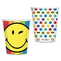 Papirnati lončki Smiley World prostornine 0,25 l, 8 kosov