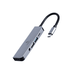 CABLEXPERT Adapter USB-C 5-v-1 USB, HDMI, PD + audio