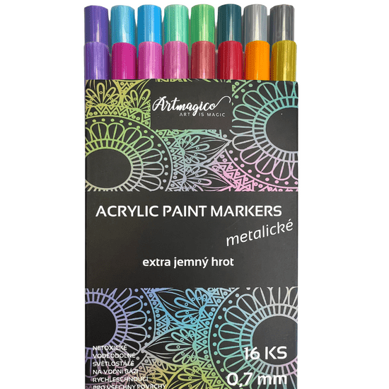 Artmagico  akrilni marker z izjemno fino konico METALLIC