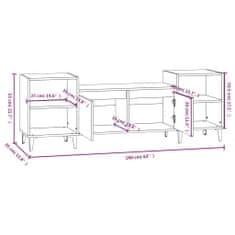 Vidaxl TV omarica betonsko siva 160x35x55 cm inženirski les