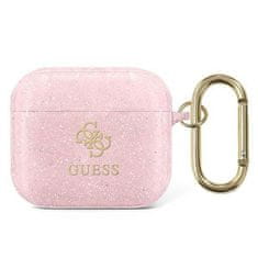 Guess GUA3UCG4GP AirPods 3 ovitek roza/pink Glitter Collection