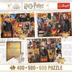 Trefl Puzzle Harry Potter: Ron, Hermiona in Harry 400 + 500 + 600 kosov