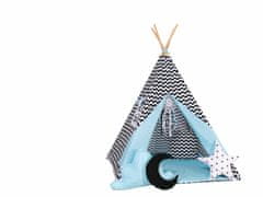 Elis Design Šotorski komplet Teepee Cik cak črn