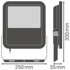 LEDVANCE Reflektor LED svetilka 80W 10000lm 4000K Nevtralno bela IP65 Črna