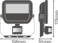 LEDVANCE Reflektor LED svetilka 20W 2400lm 3000K Topla bela IP65 s senzorjem gibanja in somraka