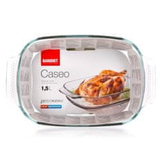 Banquet Steklena posoda za peko CASEO 1,5 l, kvadratna, komplet 4 kosov