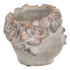 Autronic Betonski cvetlični zaboj, oblika glave, barva cvetja baker. BMO3572 COP
