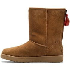 Ugg Australia Škornji rjava 36 EU W Classic Short Logo Zip