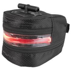 M-Wave Tilburg kolesarska torbica, LED luč, črna