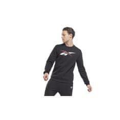 Reebok Športni pulover črna 176 - 181 cm/M Identity