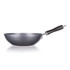 Banquet WOK ponev z neprijemljivo površino GRANITE Grey 28 cm, komplet 2