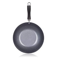 Banquet WOK ponev z neprijemljivo površino GRANITE Grey 28 cm, komplet 2