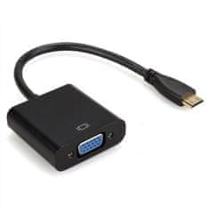 Northix MINI HDMI v VGA z zvočno podporo - adapter / PLUG and PLAY 